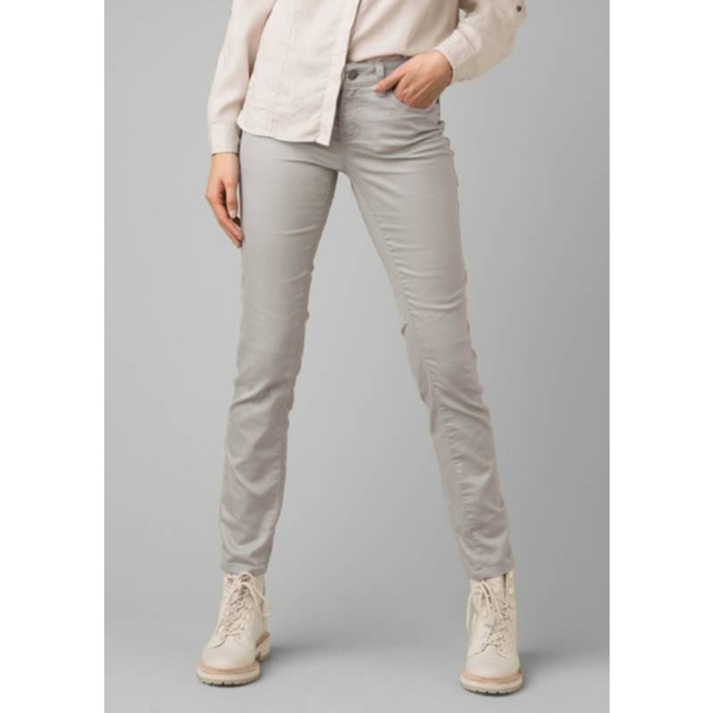 PrAna Kayla Gray Mid Rise Skinny Jeans Womens Size 4 Comfort Performance Stretch